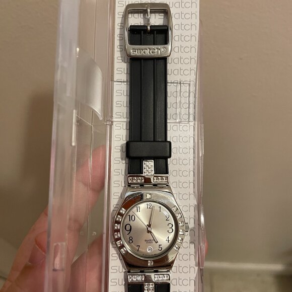 2008 Swatch • Irony Medium *YLS430C FANCY ME BLACK* • Gorgeous! - Picture 3 of 6